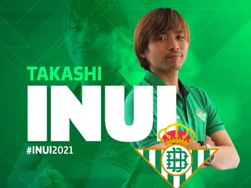 Takashi Inui, nuevo fichaje del Betis hasta junio de 2021 Takashi Inui, nuevo fichaje del Betis hasta junio de 2021