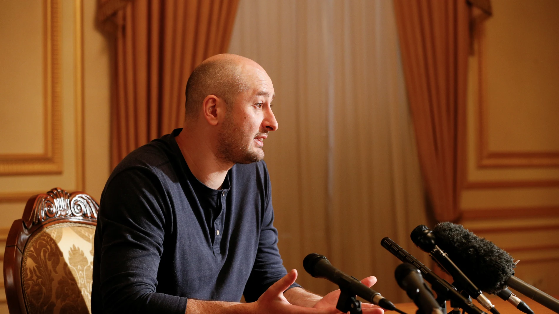 El periodista Arkadi Babchenko El periodista Arkadi Babchenko
