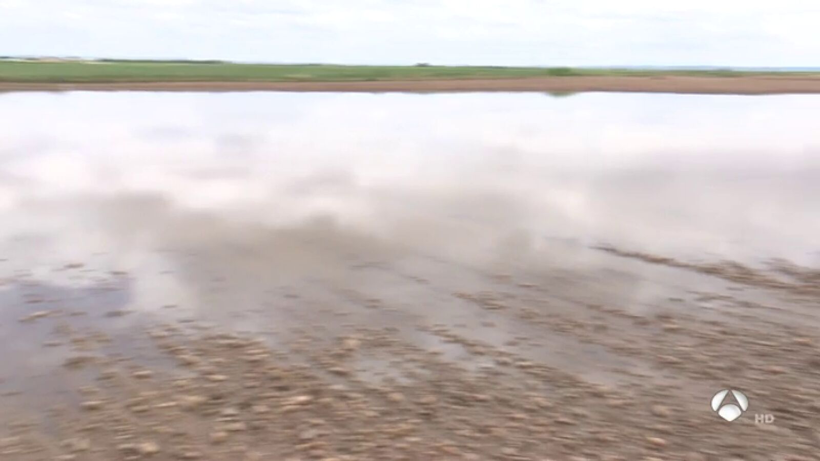 <p>Agua y granizo acaban con las cosechas</p>