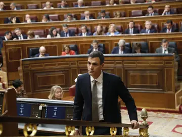 Pedro Sánchez en la moción de censura Pedro Sánchez en la moción de censura