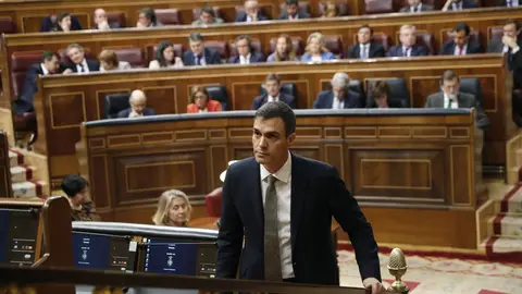 Pedro Sánchez en la moción de censura Pedro Sánchez en la moción de censura
