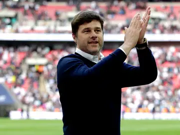 Pochettino aplaude en Wembley Pochettino aplaude en Wembley