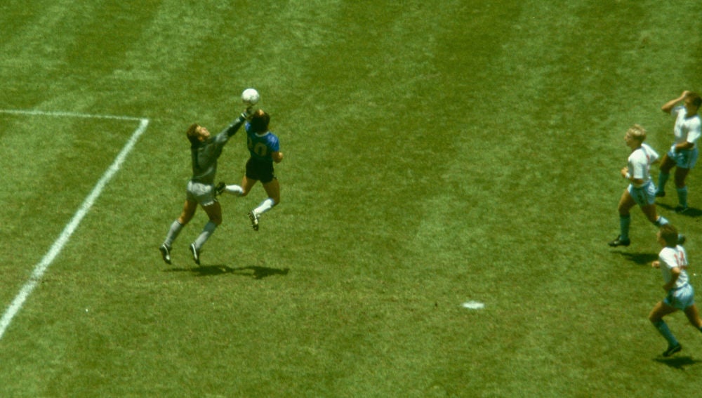 La 'mano de Dios' de Maradona contra Inglaterra