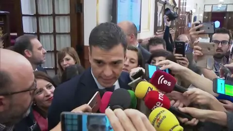 Primeras palabras de Pedro Sánchez tras ser nombrado presidente del Gobierno: "Abordaré los desafíos con humildad, entrega y determinación" Primeras palabras de Pedro Sánchez tras ser nombrado presidente del Gobierno: "Abordaré los desafíos con humildad, entrega y determinación"