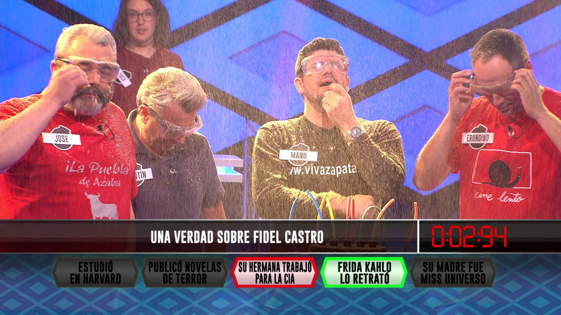 "Una verdad sobre Fidel Castro" que ha eliminado a Erundino, del equipo de 'Los Lobos'