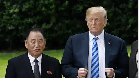Donald Trump y Kim Yong Chol Donald Trump y Kim Yong Chol