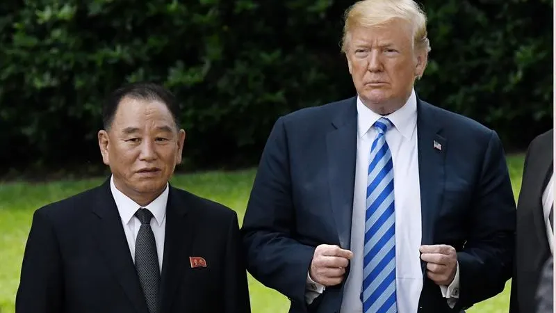 Donald Trump y Kim Yong Chol Donald Trump y Kim Yong Chol
