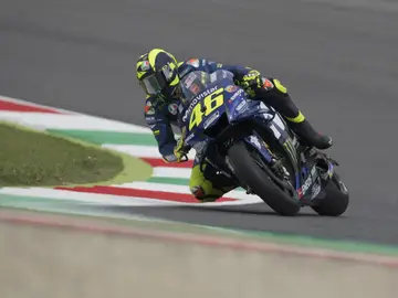 Valentino Rossi, con la Yamaha Valentino Rossi, con la Yamaha