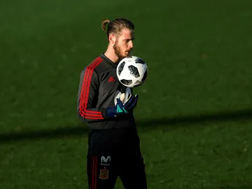 De Gea, en un entrenamiento De Gea, en un entrenamiento