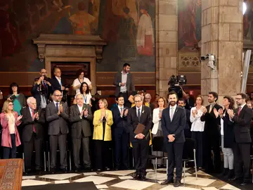 El Govern de Quim Torra toma posesión de su cargo El Govern de Quim Torra toma posesión de su cargo