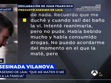 Declaración del presunto asesino de una menor en Vilanova