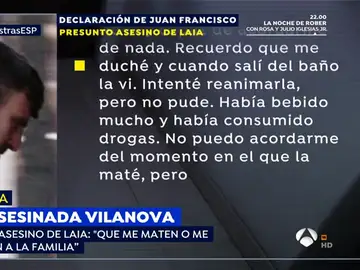 Declaración del presunto asesino de una menor en Vilanova Declaración del presunto asesino de una menor en Vilanova