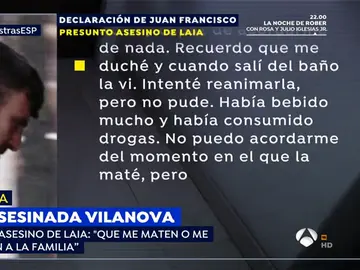 Declaración del presunto asesino de una menor en Vilanova Declaración del presunto asesino de una menor en Vilanova