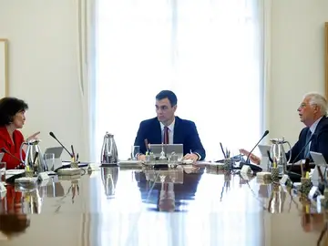 El presidente del Gobierno, Pedro Sánchez, preside el Consejo de Ministros El presidente del Gobierno, Pedro Sánchez, preside el Consejo de Ministros