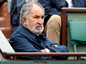 Ion Tiriac, en un partido de Roland Garros
