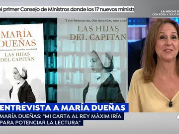 María Dueñas: "A Màxim Huerta como ministro le pediría que haga planes de fomento para la lectura" María Dueñas: "A Màxim Huerta como ministro le pediría que haga planes de fomento para la lectura"