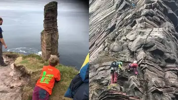 Edward Mills escala el Old Man of Hoy Edward Mills escala el Old Man of Hoy