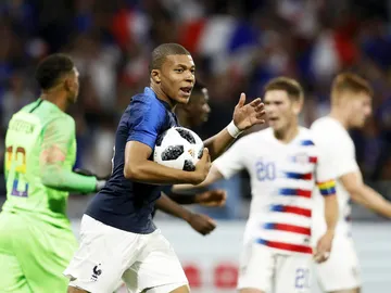 Mbappé celebra un gol ante EEUU Mbappé celebra un gol ante EEUU