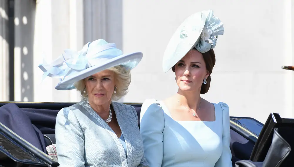 Kate Middleton y Camilla Parker Bowles en la 'Trooping The Colour'