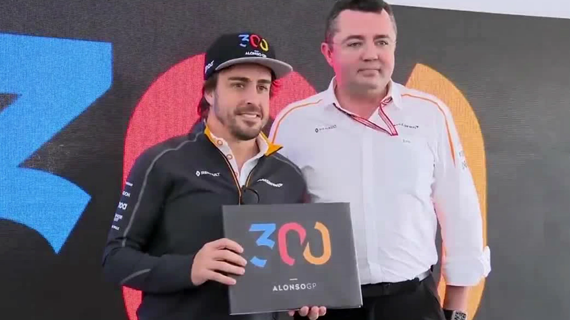 Fernando Alonso, con Boullier