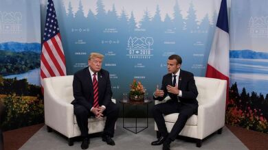 La cumbre del G7 se desarrolla sin grandes avances a pesar del acercamiento de Trump a Macron y Trudeau