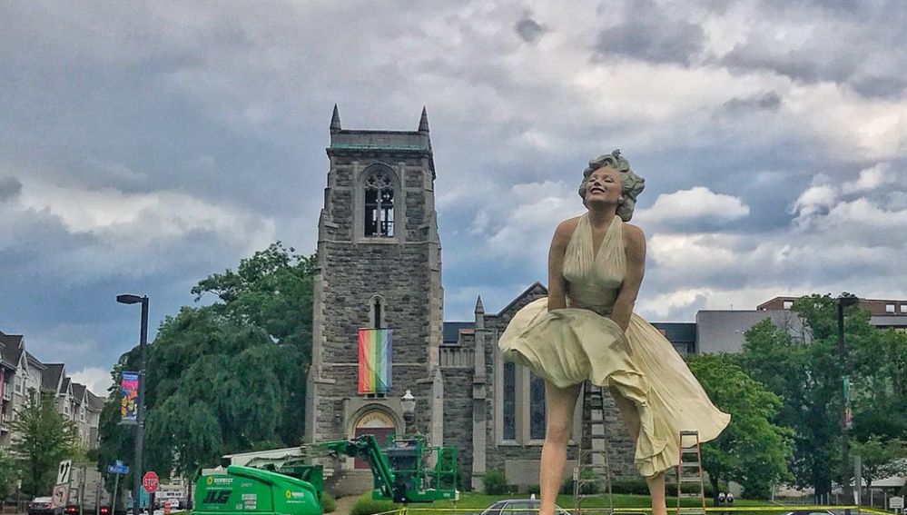 Escultura de Marilyn Monroe