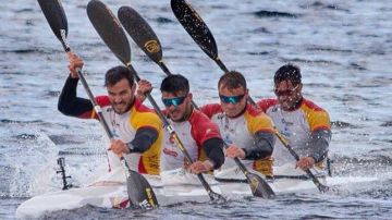 El equipo español de piragüismo