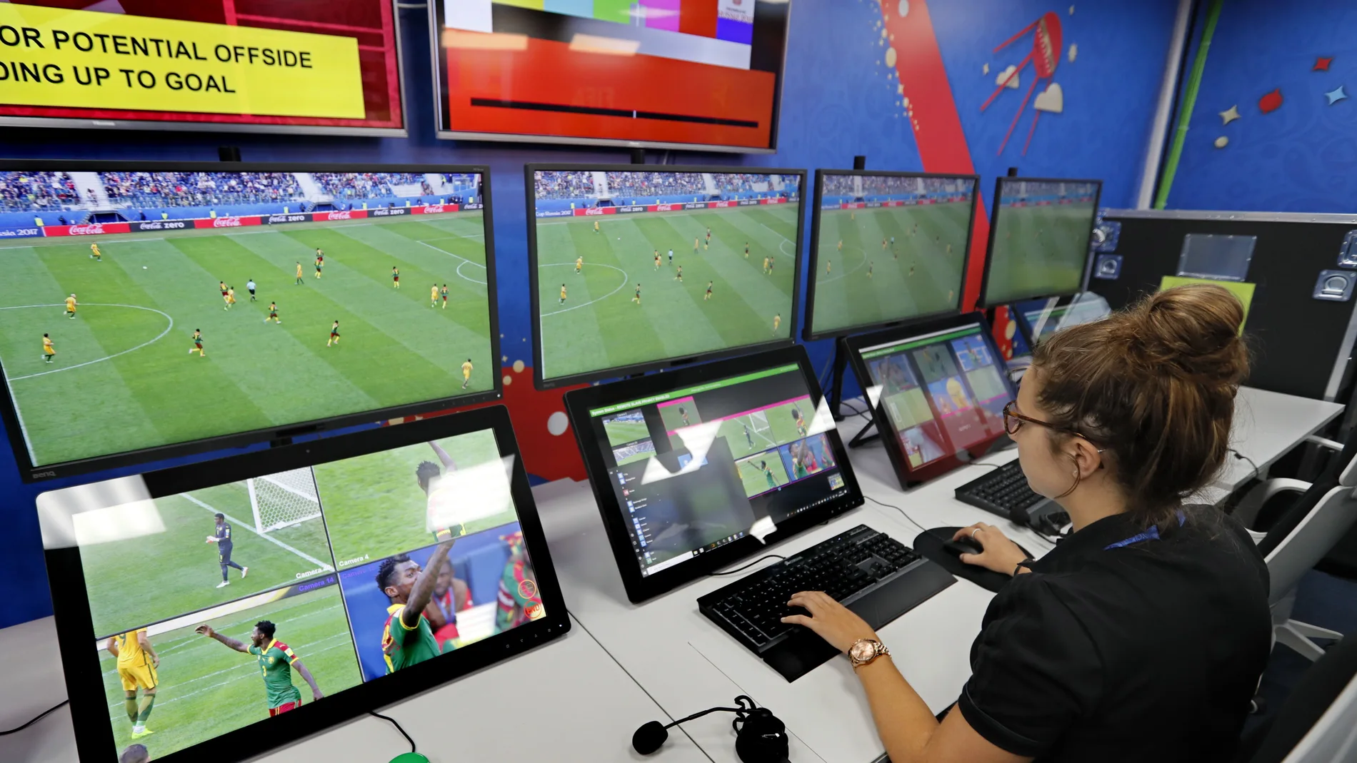 Así es la sala del VAR para el Mundial Así es la sala del VAR para el Mundial