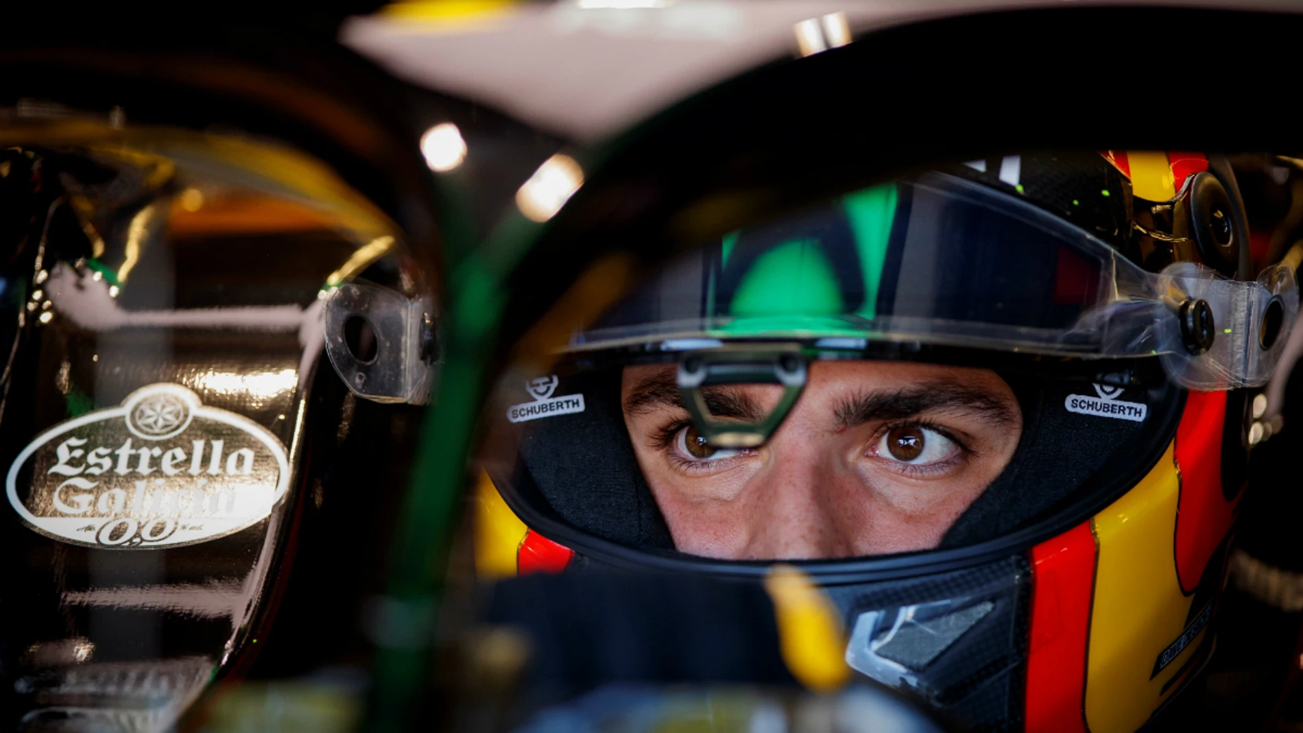 Carlos Sainz, a bordo del Renault