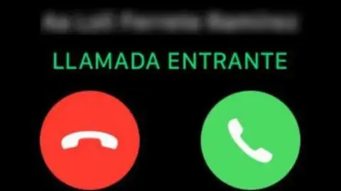 Llamada entrante en el móvil Llamada entrante en el móvil