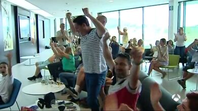 Así celebró la Academia de Nadal en Mallorca su triunfo en Roland Garros: 