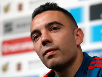 Iago Aspas, en rueda de prensa Iago Aspas, en rueda de prensa