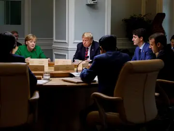 Los líderes del G7 reunidos Los líderes del G7 reunidos