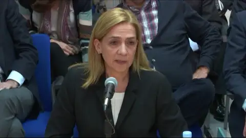 La declaración de la infanta Cristina en el juicio La declaración de la infanta Cristina en el juicio