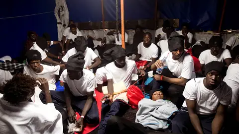 Los 629 inmigrantes que han sido trasladados al barco 'Aquarius' Los 629 inmigrantes que han sido trasladados al barco 'Aquarius'