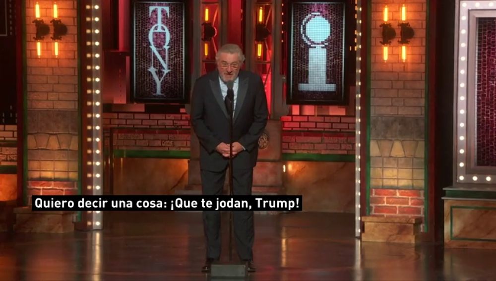 Robert De Niro: "Que te jodan, Trump"
