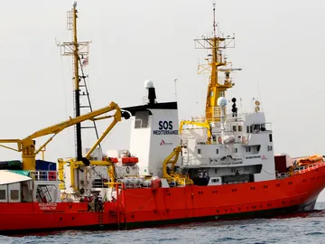 El barco de salvamento 'Aquarius' El barco de salvamento 'Aquarius'