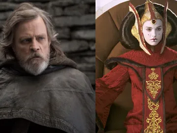 Mark Hamill y Natalie Portman en 'Star Wars' Mark Hamill y Natalie Portman en 'Star Wars'