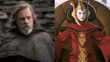 Mark Hamill y Natalie Portman en 'Star Wars'