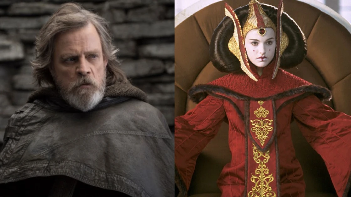 Mark Hamill y Natalie Portman en 'Star Wars' Mark Hamill y Natalie Portman en 'Star Wars'
