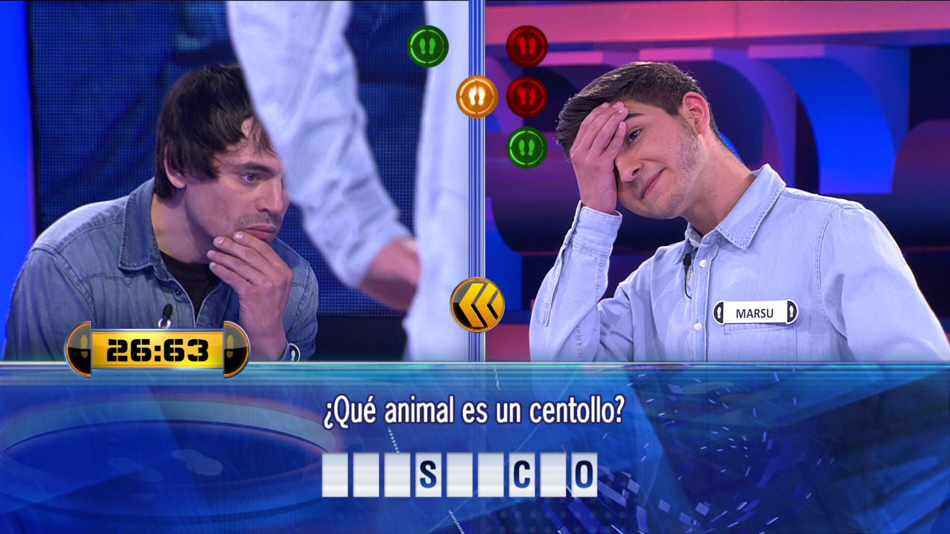 La pregunta de '&iexcl;Ahora Caigo!' que provoca "dolor" a dos concursantes