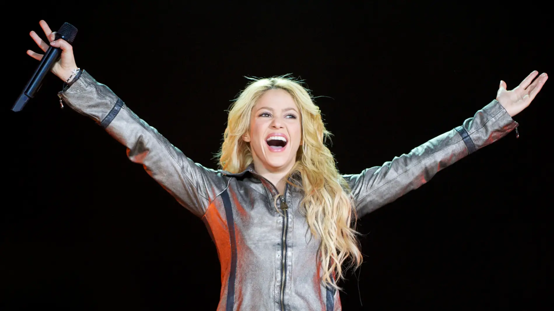 Shakira durante su concierto en Madrid dentro de la gira Sale El Sol World Tour (2011)