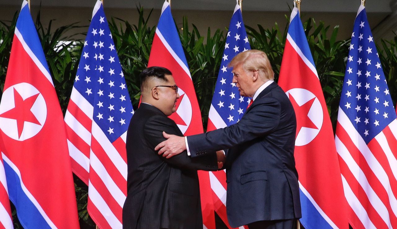 El presidente de los Estados Unidos, Donald Trump, y el líder norcoreano, Kim Jong-un El presidente de los Estados Unidos, Donald Trump, y el líder norcoreano, Kim Jong-un