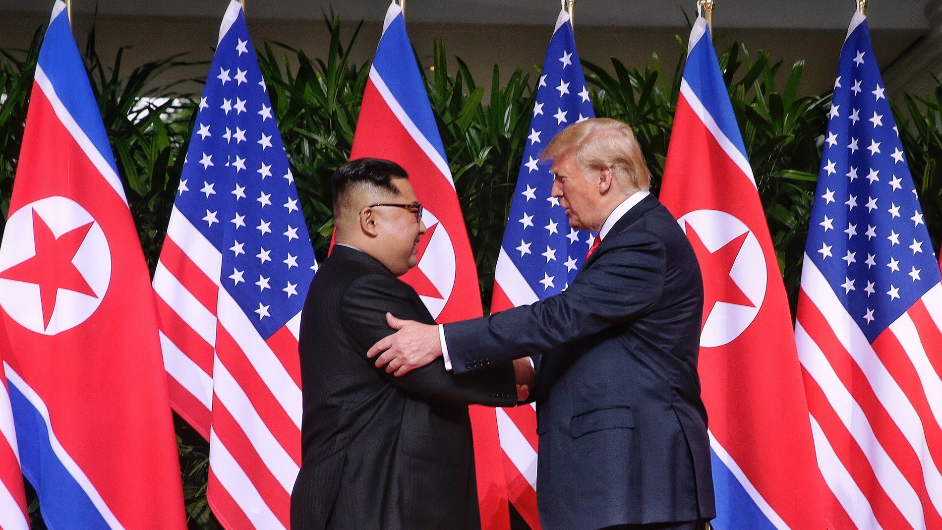 El presidente de los Estados Unidos, Donald Trump, y el líder norcoreano, Kim Jong-un