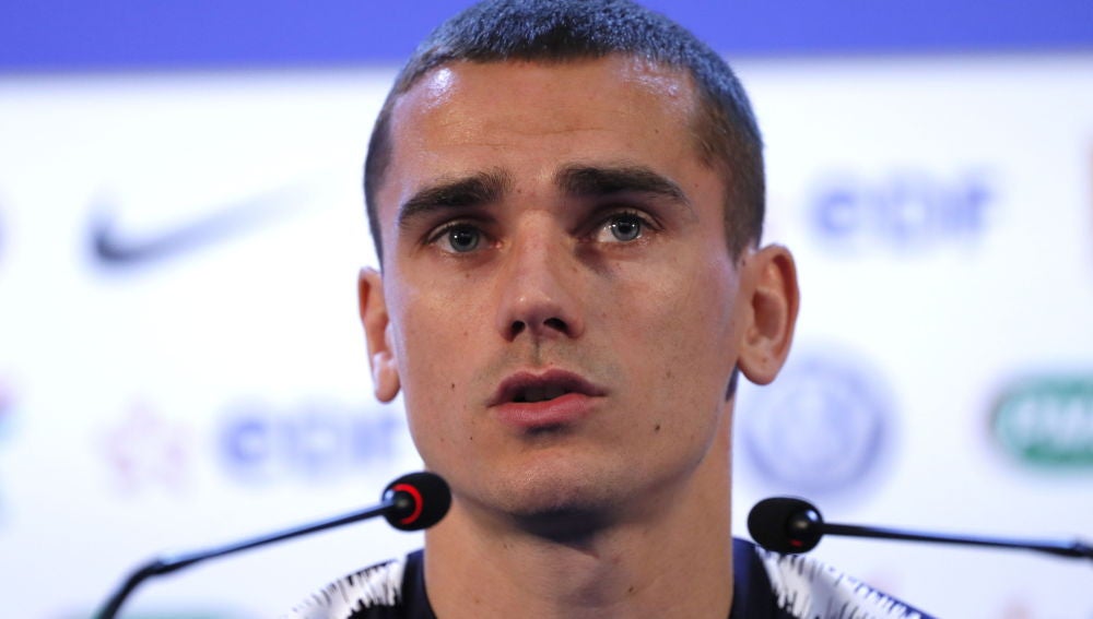 Griezmann, en rueda de prensa