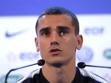 Griezmann, en rueda de prensa Griezmann, en rueda de prensa