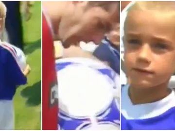 Griezmann pidiendo autógrafos a Zidane Griezmann pidiendo autógrafos a Zidane