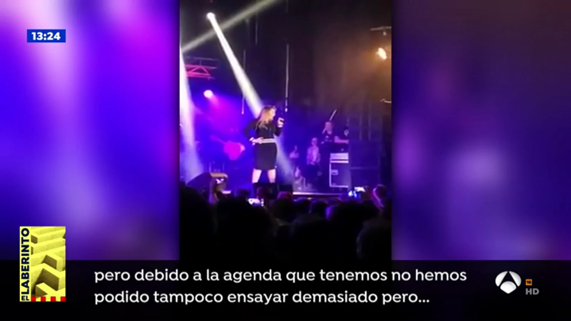Amaia Montero hace viral los criticados momentos de su concierto en Cantabria
