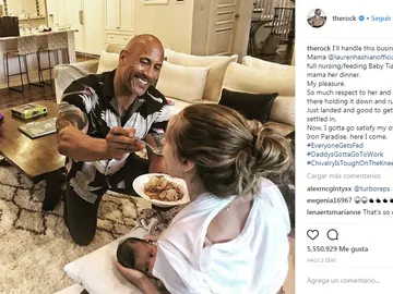 Imagen de Instagram de The Rock Imagen de Instagram de The Rock
