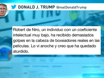 Trump dice que Robert de Niro tiene un coeficiente intelectual "muy bajo" Trump dice que Robert de Niro tiene un coeficiente intelectual "muy bajo"
